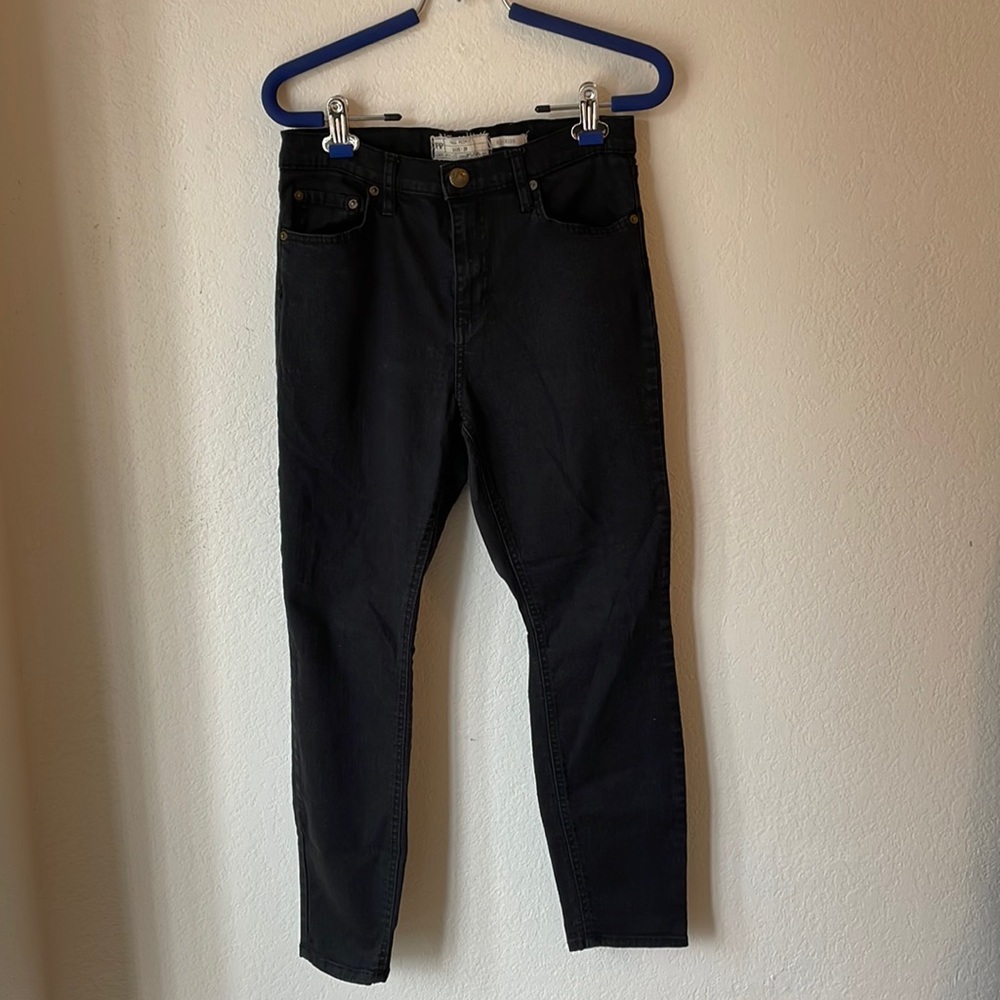 Black free people high rise jeans size 29